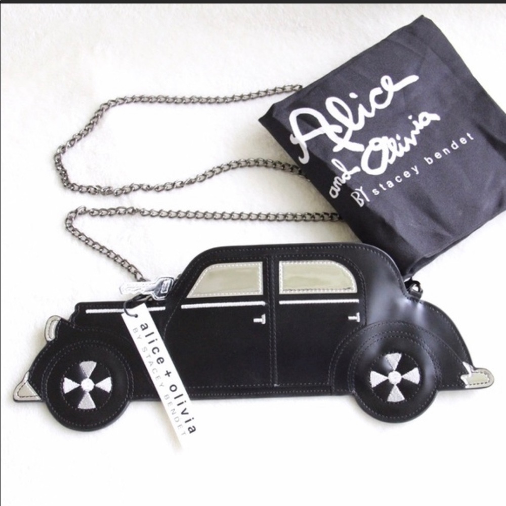 Alice  + Olivia leather car crossbody/clutch